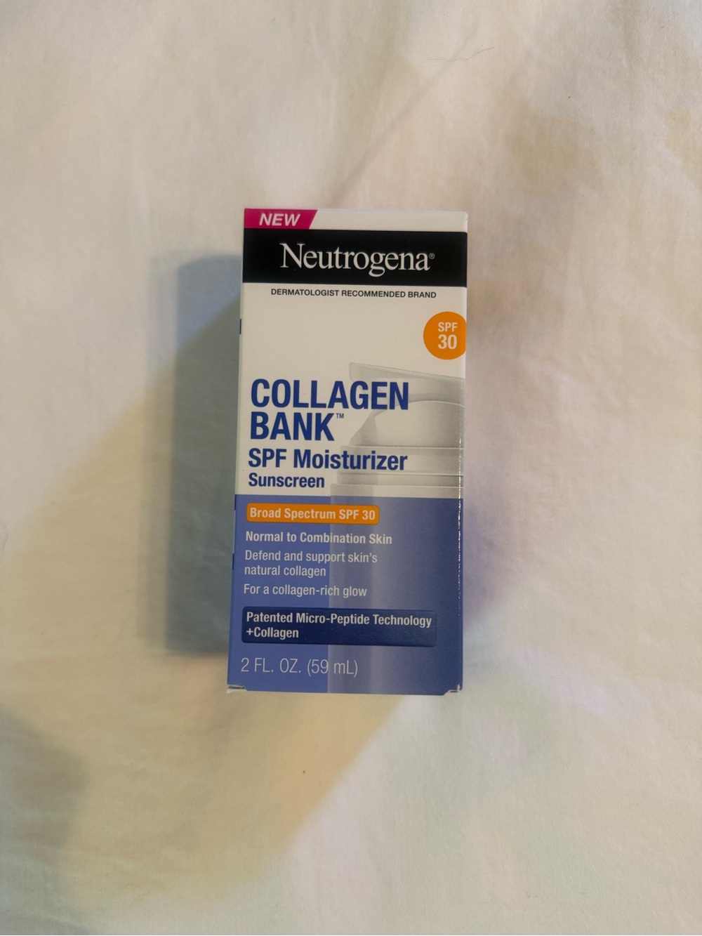 Neutrogena Collagen Bank SPF Moisturizer - White, Blue & Orange Accents